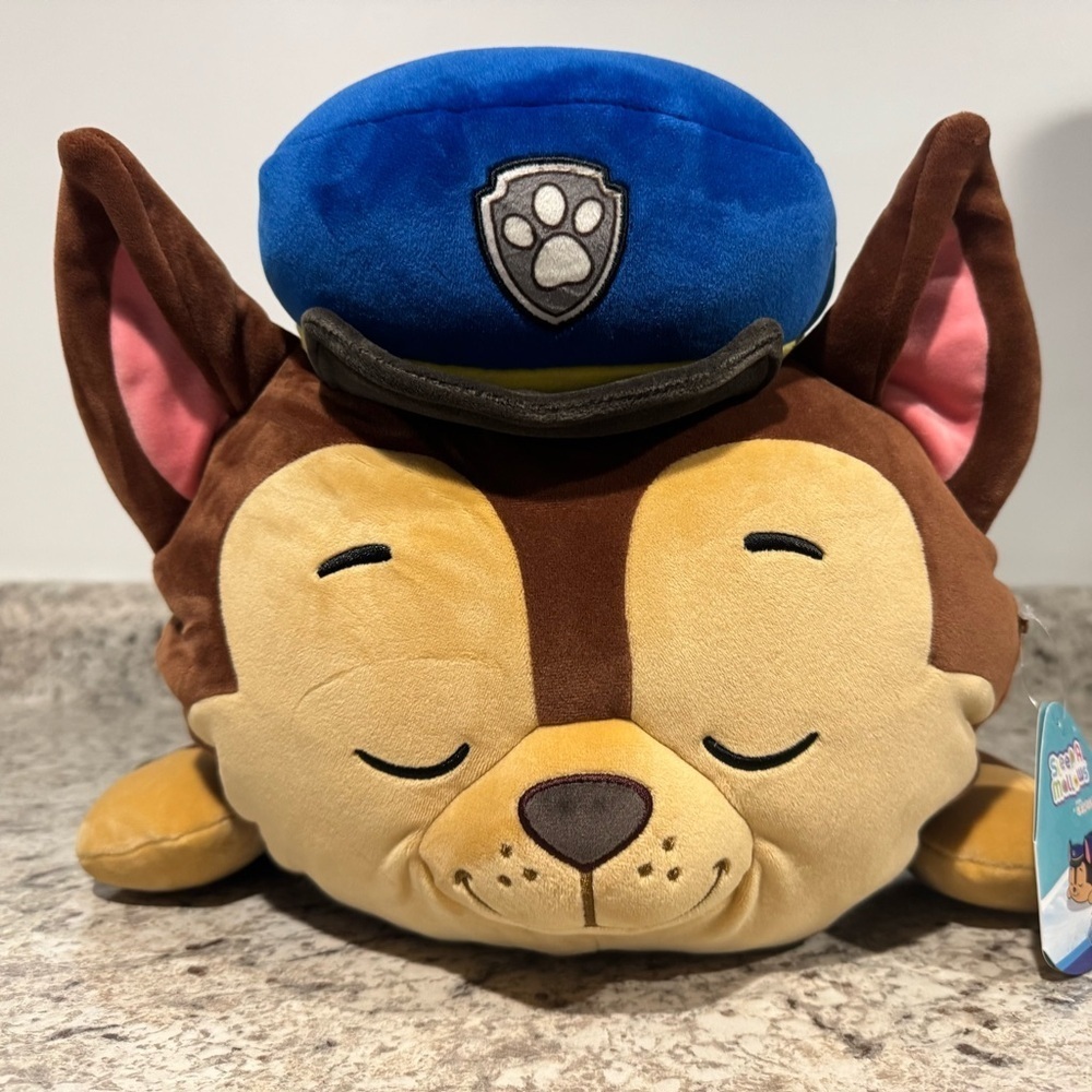 Paw Patrol 18” Jumbo Plush Sleepmallows Chase stuffed animal by Squishmallows - Picture 2 of 7